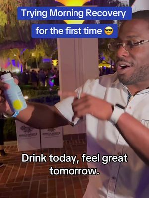 Tastes like a Belize vacation 🏝️Works to help you tackle your tomorrow 😎 Would you try it?  #morningrecovery #MoreLabs #productreview #fyp Review 📸 Captured at @Uncorked Wine Festivals in Los Angeles 