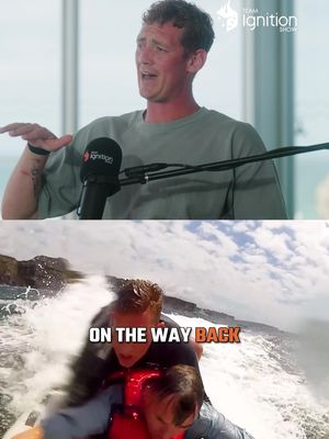 "They both didn't have lifejackets on, and they were absolutely petrified" Watch @lifeguardmaxi tell Selema Masekela about one of his hairiest Bondi rescues - a boat smashed against the rocks, two men without lifejackets, who were both hanging on for dear life. 🎧 Listen to the full episode on the Team Ignition Show Podcast now. Link in bio. #teamignition #podcast #lifeguard #bondirescue #australia