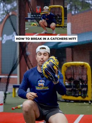 Use these steps to break in your next catchers mitt! #baseball #baseballdrills #sports #catcher #baseballglove 