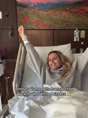 Lindsey Vonn is back home following her severe crash at Winter Olympics (via lindseyvonn/IG) #olympics #lindseyvonn #skiing #sports 