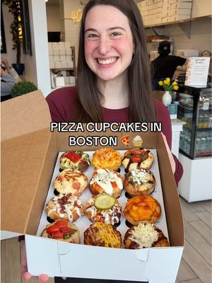 pizza cupcakes in Boston! #boston #bostonfood #food #foodies #bostontiktok 