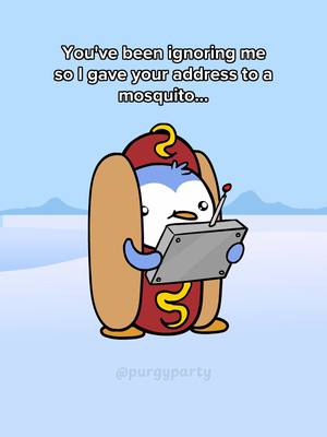I'm sorry 😔  Follow @purgyparty and download our new battle royale mobile game! #pudgyparty #purgyparty #pudgypenguins #purgypengoon #cartoon funny comedy animation