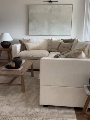 A soft place to land.  🔎 Kova Sectional in Sand Performance Basketweave custom crafted for @theforgedabode 