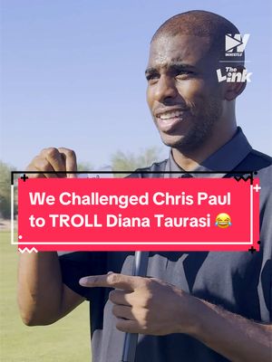 We gave Chris Paul the challenge to troll Diana Taurasi and he did NOT disappoint 😂 @Elliot Georgiadis  Watch the full episode of The Link out now! #linkinbio #chrispaul #dianataurasi #lebronjames 