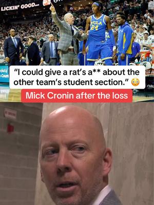 Mick Cronin: does not care about Michigan State students  (Via Owen_Oszust/X) #collegebasketball #ucla #michiganstate #collegehoops #fyp 