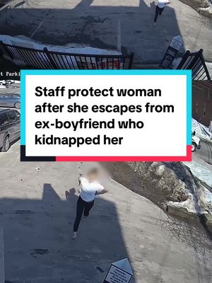 A woman who was allegedly assaulted and kidnapped by her ex-boyfriend in Butler, Pennsylvania was protected by staff after she ran into a store to escape him on Feb. 14. Video shows her running out of a U-Haul van and limping into Butler Tobacco and Grocery. One of the workers told @KDKA that she came in "shaking, shoeless, bloody, and crying" and saying she was "being kidnapped." The man, identified as Kenneth Clarke, followed her in, but employees told him they were on the phone with police. He then drove off. After a brief chase, police stopped the vehicle and arrested him. Clarke faces multiple charges, including kidnapping, aggravated assault, strangulation, terroristic threats, and simple assault. #butler #pittsburgh #pennsylvania 