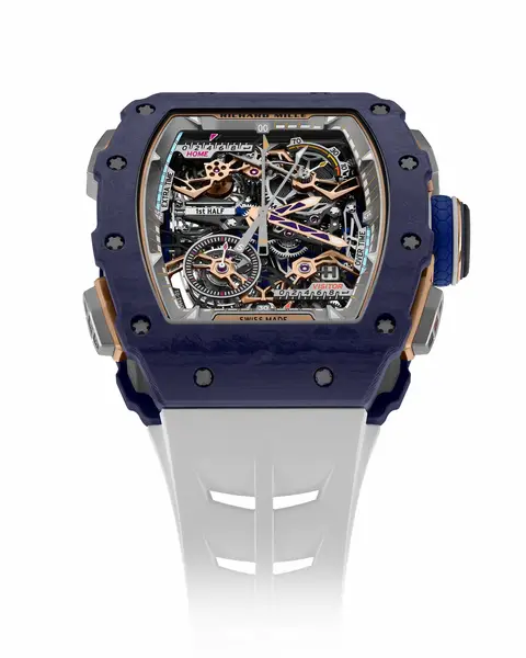 Able to track every minute, every goal, and every stretch of extra time, the new RM 41-01 Tourbillon Flyback Chronograph Soccer offers a unique mechanical interpretation of the world’s most popular sport.