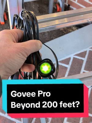 Can the Govee Pro lights be extended beyond 200 feet? #goveepro #permanentlights 