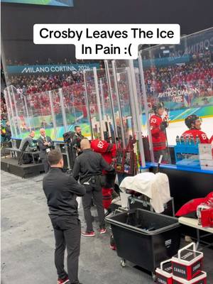 Please be ok Crosby. Love you bud ❤️🤍🇨🇦 #olympics #hockey #milanocortina2026 #teamcanada #canada