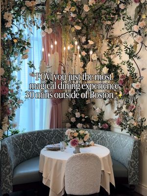 Spring dining just got prettier 🌸 I visited Flora’s Corner at @fiorellarestaurant, an immersive floral pop-up dining experience available Feb 13 – March 31. Enjoy a 3-course prix fixe lunch or dinner + specialty cocktail or mocktail while dining inside a beautiful floral installation — perfect for date night, birthdays, or girls’ night near Boston.  Seatings: 12:30 PM | 3:30 PM | 6:30 PM (2.5-hour experience) 📍 75 Middlesex Turnpike, Burlington, MA #BostonFoodie #BostonRestaurants #ThingsToDoInBoston #BostonEats #bostoninfluencer #RestaurantExperience #bostontiktok