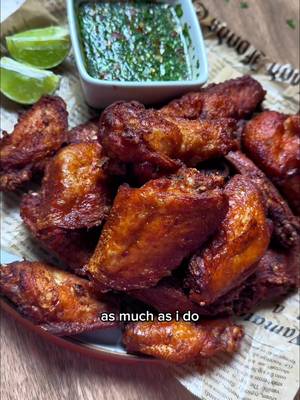 Thai style fried chicken wings  Episode 2 of my Ramadan series. You’ll love this one! These fried chicken wings are so full of flavor and it’s only 5 ingredients for the marinade.  Eating it with the nam jim jaew is a must which is a Thai style dipping sauce. It has a bold, spicy and tangy flavor that goes well with almost everything. Eating it together is non-negotiable!  #asianfood #EasyRecipe #Foodie
