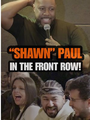 Looks like an iconic artist ‘Infiltrated’ the show! 😂😂😂 Tickets to my shows, available from AurieStyla.co.uk 😎 #seanpaul #crowdwork #standupcomedy 