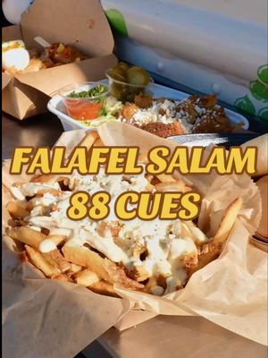 📍Bellevue Food Truck Pod (103 110th Ave NE Bellevue, WA 98004)  88 Cues:  - Smokey palabok (shrimp, pork, noodles, egg, bonito flakes) - Combo 2 (adobo, lumpia, & pancit) - Turon (banana lumpia)  Falafel Salam: - Beef pita pocket - Falafel & chicken rice bowl - Garlic fries  #foodtruck #bellevuewa #seattlefoodie #seattleeats #fooodtiktok 