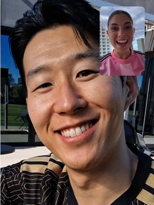 @Celine Dept is ready to kick it at the Coliseum with Sonny! #MLS #sonheungmin #lafc #messi 
