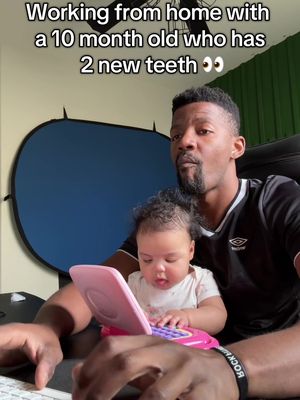 Finishing my work, finishing her work all while teething. I think She deserves that bonus. ##workingfromhome##workingfromhomewithkids##stayathomedad##girldad##parent