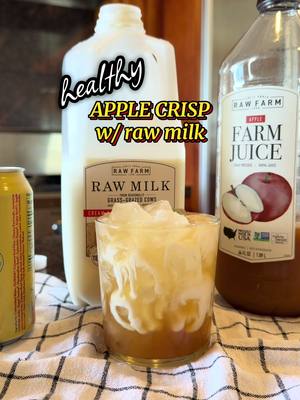 This was INCREDIBLE! @OLIPOP x RAW FARM ~ FARM JUICE 🥤 Ingredients: Olipop~ Apple Crisp  RAW FARM~ FARM JUICE, Apple 🍎  RAW FARM~ Raw Whole Milk  #olipop #healthy #Recipe #rawmilk #Foodie 
