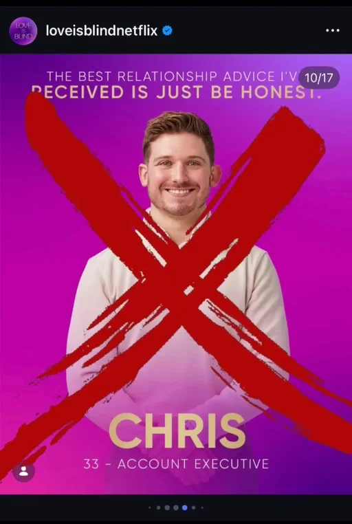 I think Chris does give a lil bit of a flying fuck #loveisblindnetflix #loveisblindseason10 #loveisblindohio 
