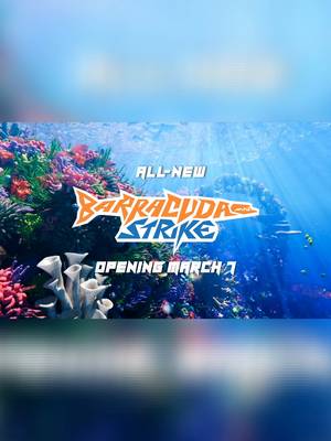 The wait is over. Barracuda Strike officially opens March 7, and Pass Members will be first to ride! 🎢🤩 Not a Pass Member? Become one today! #seaworldsanantonio #barracudastrike #sanantonio