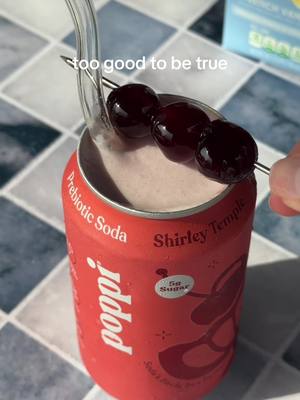 this healed my inner child #shirleytemple #dirtysoda #poppi #nutpods 