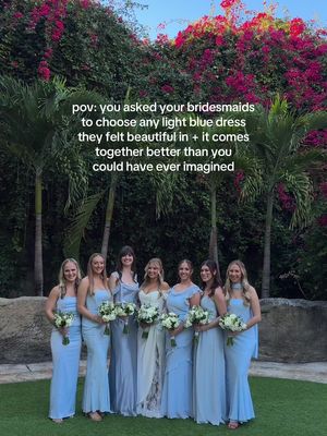 & they understood the assignment 🤍 #mismatchedbridesmaids #mismatchedbridesmaidsdresses #2026wedding #bridesmaiddresses 