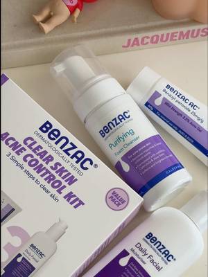 Step 1: Cleanse with our Benzac Purifying Foam Cleanser 🫧  Step 2: Treat with the Benzac 2.5% AC Gel 💥 Step 3: Moisturise with out Benzac Daily Facial Moisturiser 🧴 Couldn't be easier 💜 Benzac AC: ALWAYS READ THE LABEL AND FOLLOW THE DIRECTIONS FOR USE. Benzac AC is indicated in the treatment of mild acne. #BenzacAU #skincare #skincareessentials