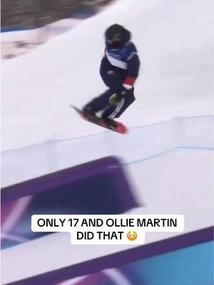 The future is bright. 🤩 Taking a look back at Ollie Martin's third and final run of the men's snowboard slopestyle final. #WinterOlympics #TeamUSA #snowboardtiktok #olympics #slopestyle 