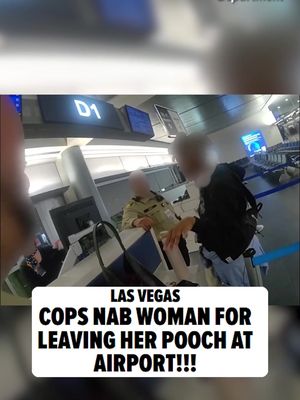 🐶 Dog owners are usually asked to pick up after their dog ... but authorities in Las Vegas just wanted a woman to pick up her actual dog and take it with her -- and they arrested her when she allegedly wouldn't. 🚨👮 Full story at the link in bio. 🎥: Las Vegas Metropolitan Police Department