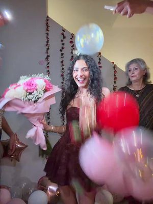 It’s my mom dancing in the back for me 😭😭🥹😂 #birthdaygirl #birthdaytrend 