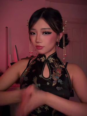 Is it good luck to get a fever on Chinese new years 😍 #chinesenewyear #cny #qipao #lunarnewyear #fyp 