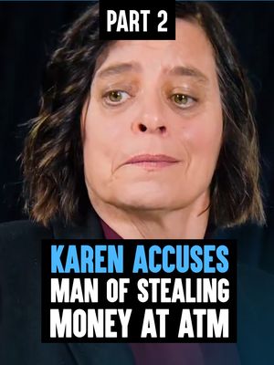 Karen Accuses Man of Stealing at ATM  PT 2 (swipe for PT 3) #dharmann #dharmannfam #inspiration #fyp