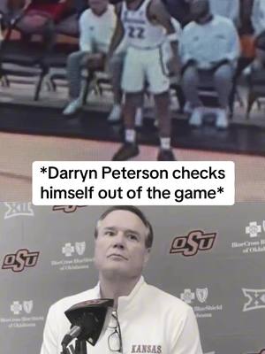 Does Darryn Peterson hate basketball? #darrynpeterson #kansas #collegebasketball #fyp