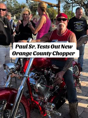 Paul Sr Teats Out New Orange County Chopper #motorcycle #motorcycles #chopper #bikes #biker 