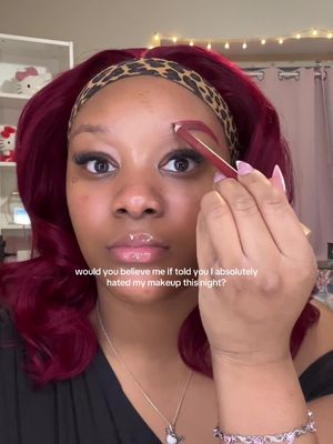 This was my Valentine’s Day look and I just wasn’t feeling it idk if it was the brows or lip combo idk 😭💔 #fypシ #makeuptutorial #makeupartist #foryoupage #ValentinesDay 