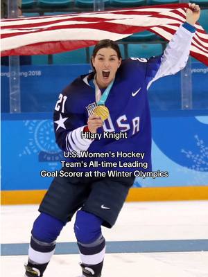 From #ncaahockey ➡️ Olympic history Hilary Knight becomes the U.S. women’s hockey team’s all-time leading goal scorer at the #winterolympics!  #OlympiansMadeHere x @USA Hockey 