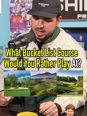 What Bucket List Course Would You Rather Play?? #golf #fyp #golfer #pga @Bev Boys 