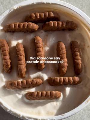 Protein Cheesecake Yogurt 🍰✨ Recipe: 1 container of vanilla yogurt of choice 1 tsp cinnamon 1 tbsp vanilla 1 scoop of Garden of Life’s Vanilla Raw Protein Blend with immersion blender, then add your cookies. Refrigerate for two hours, then enjoy!