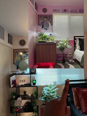 Beta fish tank setup on the way #smallbedroom #bedroominspo #bedroomideas 