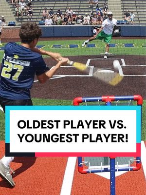 MLW’s Oldest Player (30) vs. Youngest (15)! Brady Pearson wins this round. 💣 #mlw #wiffle #baseball #wiffleball #majorleaguewiffle