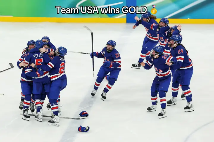 CONGRATS to Team USA women’s ice hockey for winning gold at the #MilanoCortina2026 #WinterOlympics 🤩 #hockey #TeamUSA 