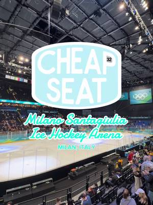Cheap Seat: Milano Santagiulia Ice Hockey Arena, home of the 2026 Winter Olympic hockey games! 🇮🇹🏒 In this series, I’m trying to find the single worst seat at every stadium I visit! Where should I check out next? #olympics #winterolympics #milanocortina2026 #usahockey #hockeycanada 
