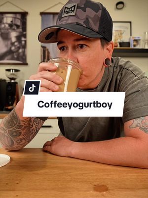 Coffee yogurt boy is all over my feed so of course we’re giving it a shot.  What coffee trends should we try next?!  #coffeeyogurt #coffeetrend #coffeerecipe 