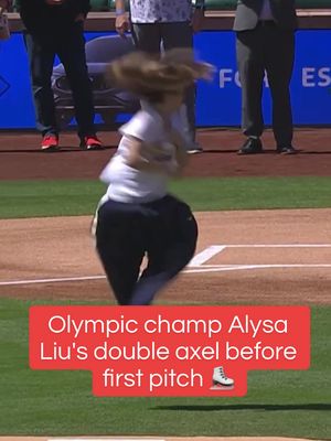 Throwback to when 2026 Olympic gold medalist Alysa Liu threw the first pitch at the Cardinals game in 2025🥇(via @St. Louis Cardinals) #teamusa #alysaliu #winterolympics #figureskating #baseball 