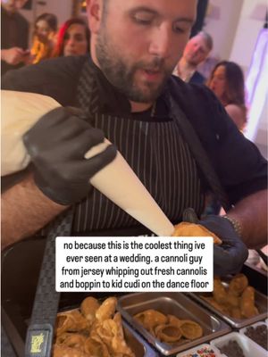 This your sign to have @thecannoliguy at your wedding😭🤘 #cannoli #weddingideas #2026bride #fyp #viral 