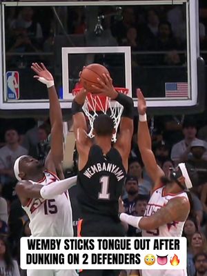 VICTOR WEMBANYAMA 🤯🔥🔥 👽 #NBA #nbabasketball #basketball 