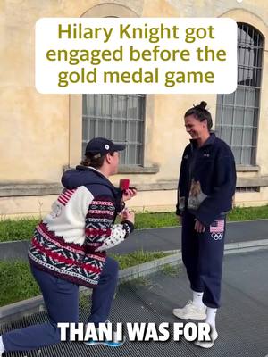 Hilary Knight caps off the week by getting engaged and winning the gold medal with Team USA 💍🥇 #teamusa #icehockey #unitedstates #marriage #hockey 