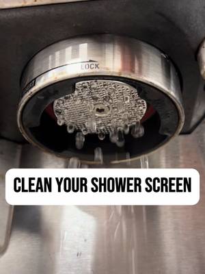 Clean your shower screen! ☕️ If you want to enjoy espresso, of course 😉 Clean your shower screen for tastier espresso by not keeping on over extracting old grounds and by having an even water flow through it, which will ensure even grounds saturation and afterwards extraction! We have a 10+ years old @Breville at work, and we brew probably 10-20 espressos a day. Lately I’ve been more into filter methods so I haven’t used the espresso machine much, but the other day I noticed a very uneven flow and when I checked the shower screen…yes, darker than grocery store beans (kidding, or maybe not). I got the hex key, unscrewed it and the nightmare was even worse: more coffee grounds on the inner surface, clogging the sower screen holes! After cleaning it (just tap water and a brush), the difference was huge! That’s why at home I use those circular filter papers on top of the coffee bed and it always remains clean shot after shot 😉 #coffee #cleaning #cafe #breville #fyp