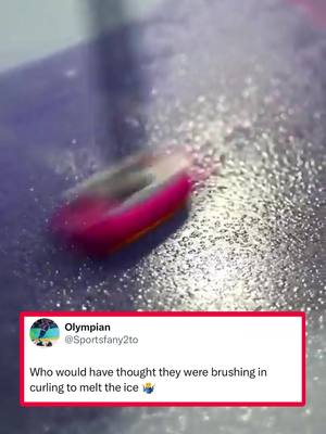 Do people think they just cleaning the floor 😭🥌 (via SatisfyingClip/X, h/t Sportsfany2to/X) #winterolympics #winterolympics2026 #olympics #curling #sports 