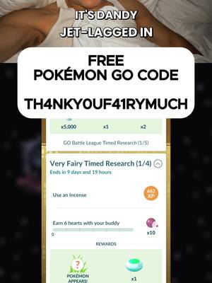 FREE code for GO Tour Timed Research, don’t miss this ⬇️ TH4NKY0UF41RYMUCH Grab it while it’s live. Copy it, redeem it, send this to your raid squad 🔁 If it helps you out, pass it along to another Trainer 🥳 #pokemon #pokemongo #pokemoncollector #pokemoncommunity #pokemongo     