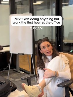 Requires a minimum one-hour yap + reset before I can lock in. If you need a shoe that actually keeps up with a flexible day, the @NOBULL Allday Knits are IT - comfy, cute, and built for long back-to-back days. #NOBULLPartner #comedy #girlcore #officecomedy #corporate 