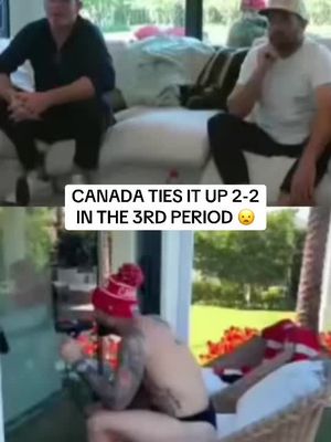 CANADA HAS TIED IT! AND PAUL BISSONETTE IS GOING BANANAS 🏒 #hockey #olympics #canada 